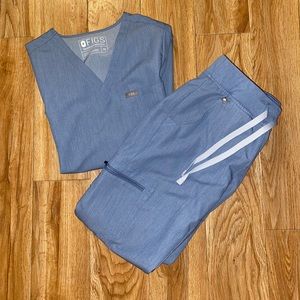 Limited Edition Light Denim Figs Scrub set